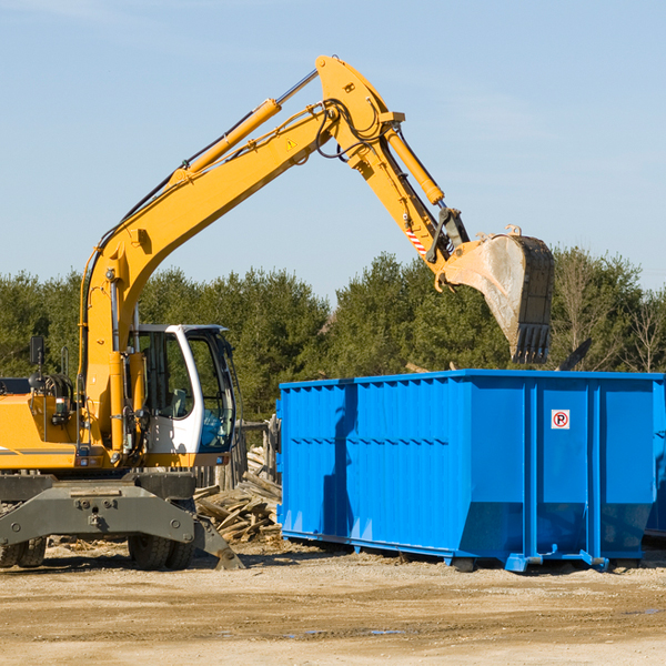 what size residential dumpster rentals are available in Annsville